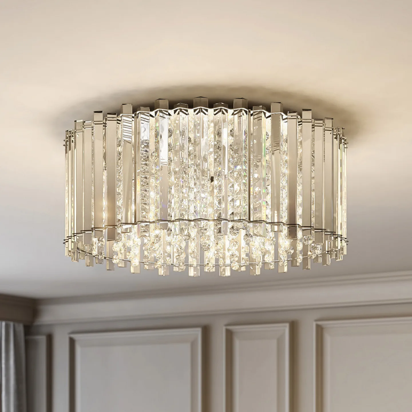 Limana Plafond Ø50 Clear - Lucande - Vardagsrum - Design - Metall - Rund