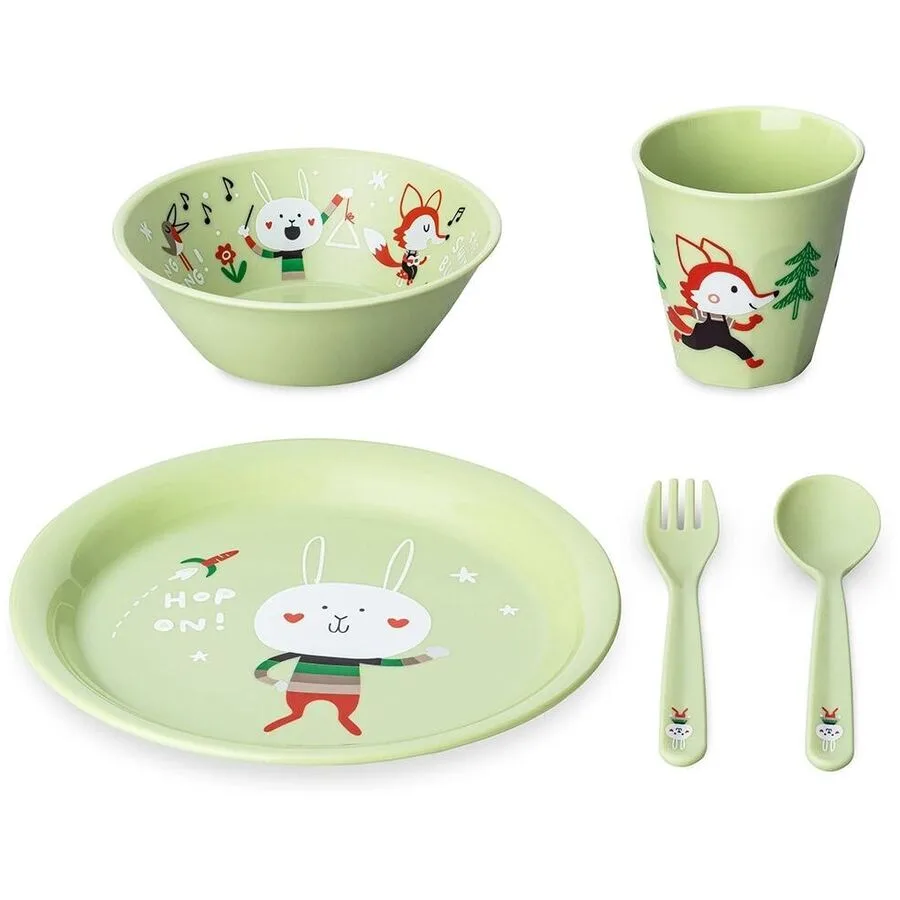 Kindergeschirr-Set Koziol Hop On Kunststoff 3-tlg