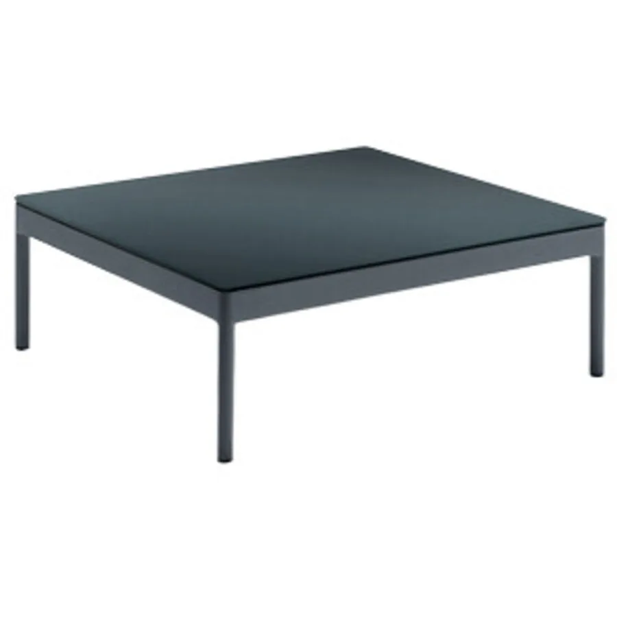 Loungetisch Solei Schwarz Glas 75 cm