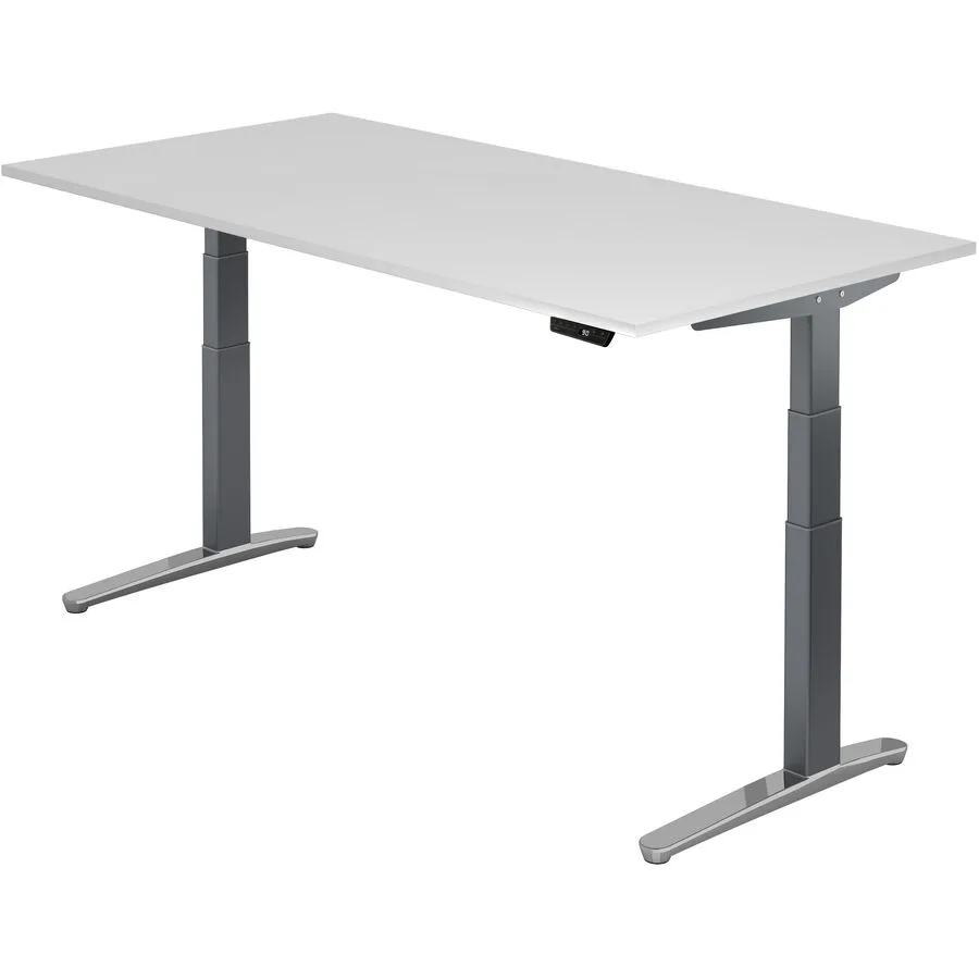 Schreibtisch Office Weiss Holz 200 cm - Material: Holzwerkstoff