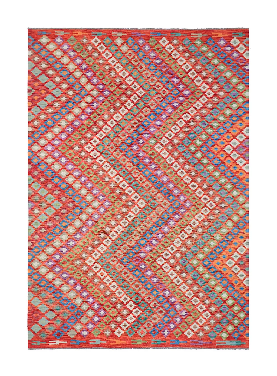 Orientalsk Teppe - Vegi Kelim Hand Woven - 207 x 301 cm (Størrelse: 207 x 301 cm)