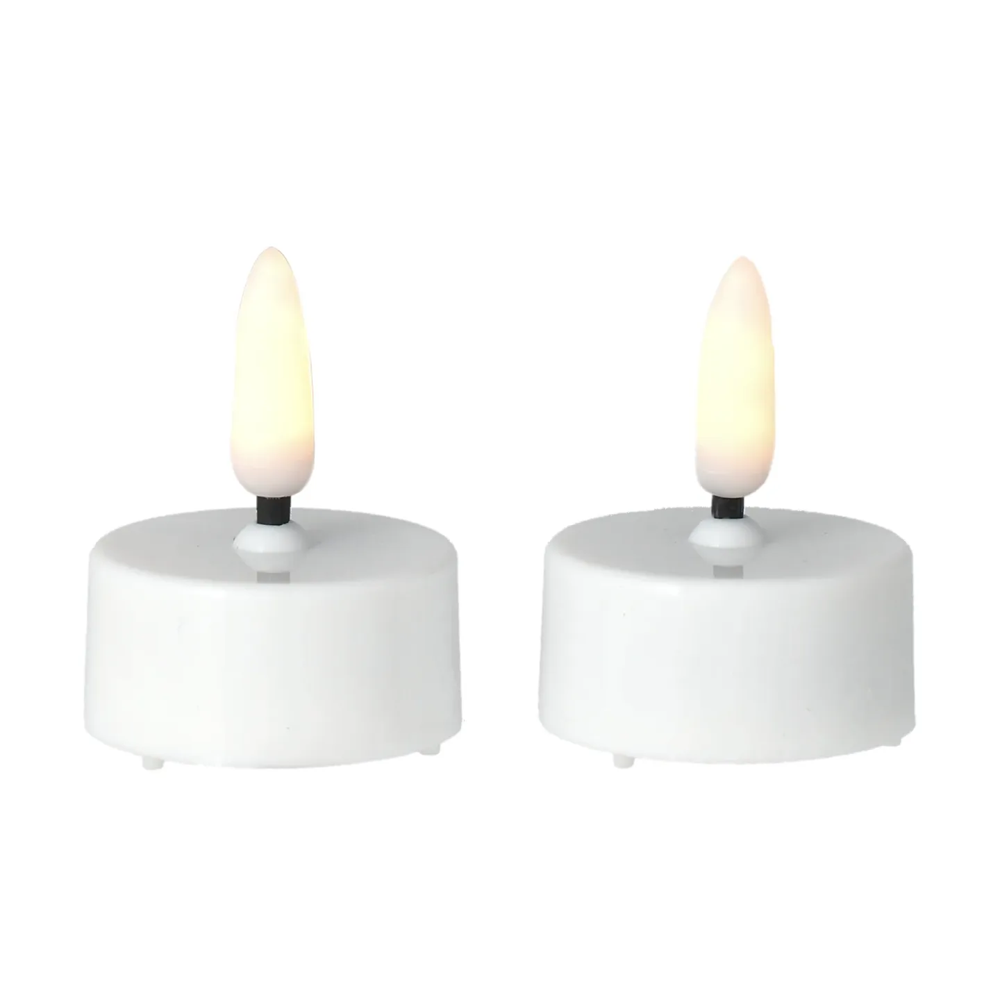 Scandi Essentials Bright Teelicht LED Ø3,8cm 2er Pack White