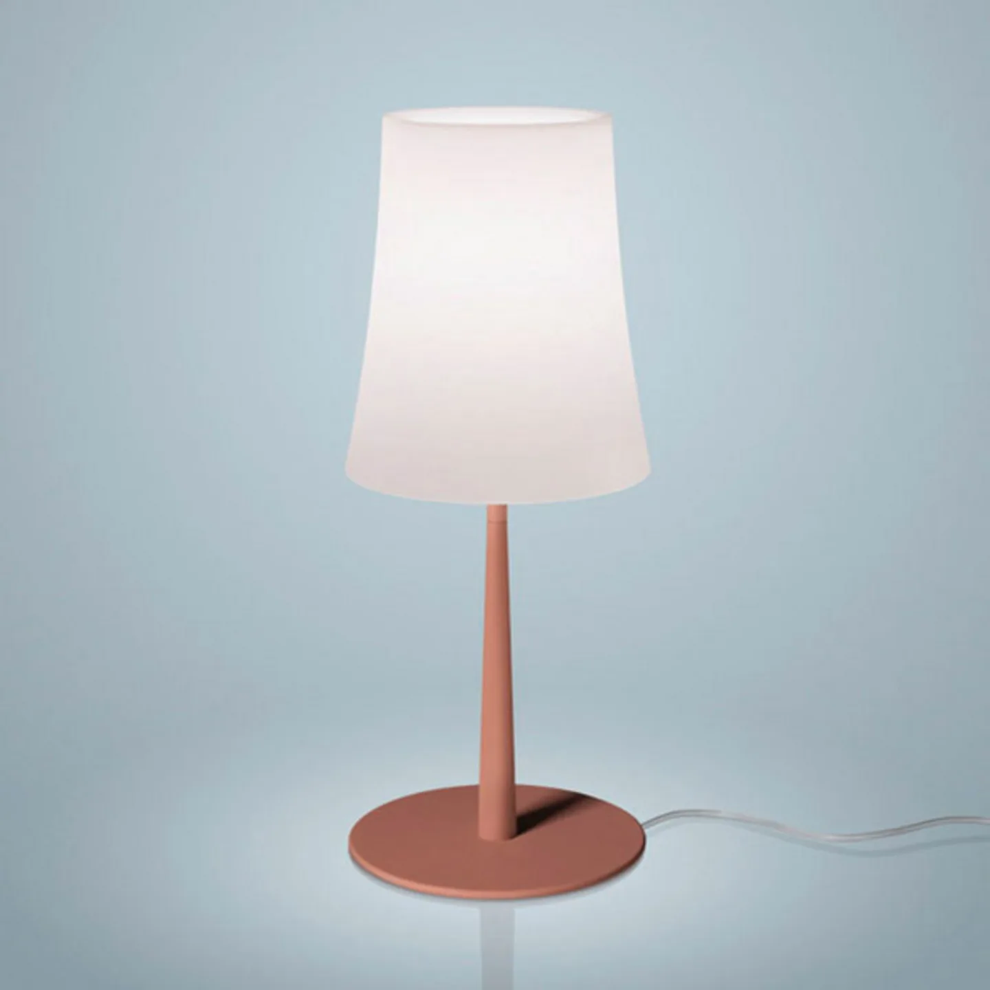 Birdie Easy Tischleuchte Red - Foscarini - Wohnzimmer - Design - Metall - Mit Schirm