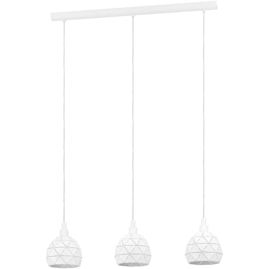 Eglo Pendellampe Roccaforte Weiss Stahl 17 cm 110 cm