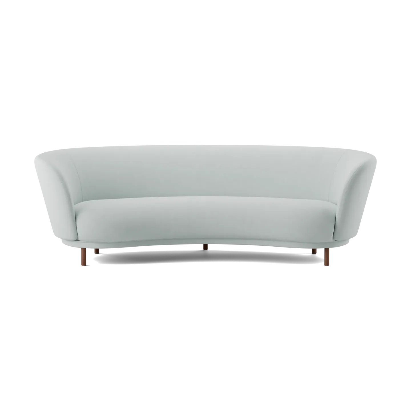 Massproductions Dandy 3-sits soffa Walnut-Linara 253 Swedish Grey