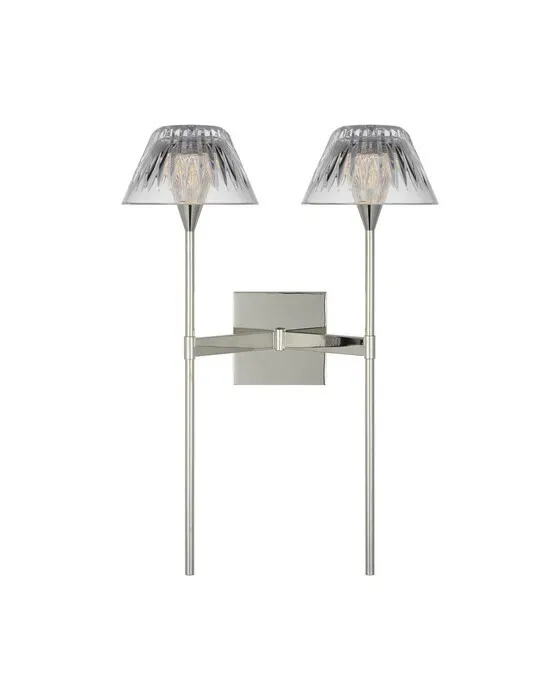 Blaze 19" 2 Light Tail Sconce Polished Nickel