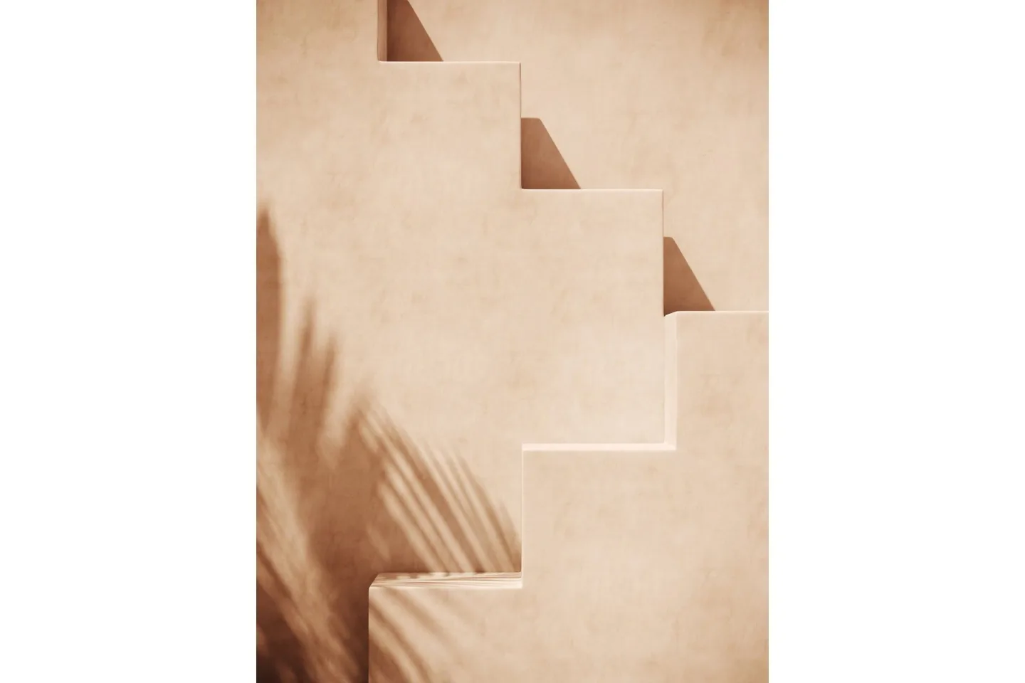 Poster Stairs 30x40 cm - Ljus Orange
