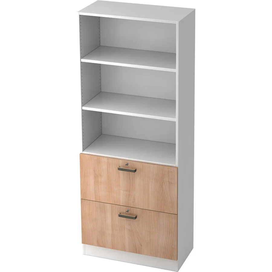 Regal Office nussbaum Holzwerkstoff B 80 cm H 200.4 cm