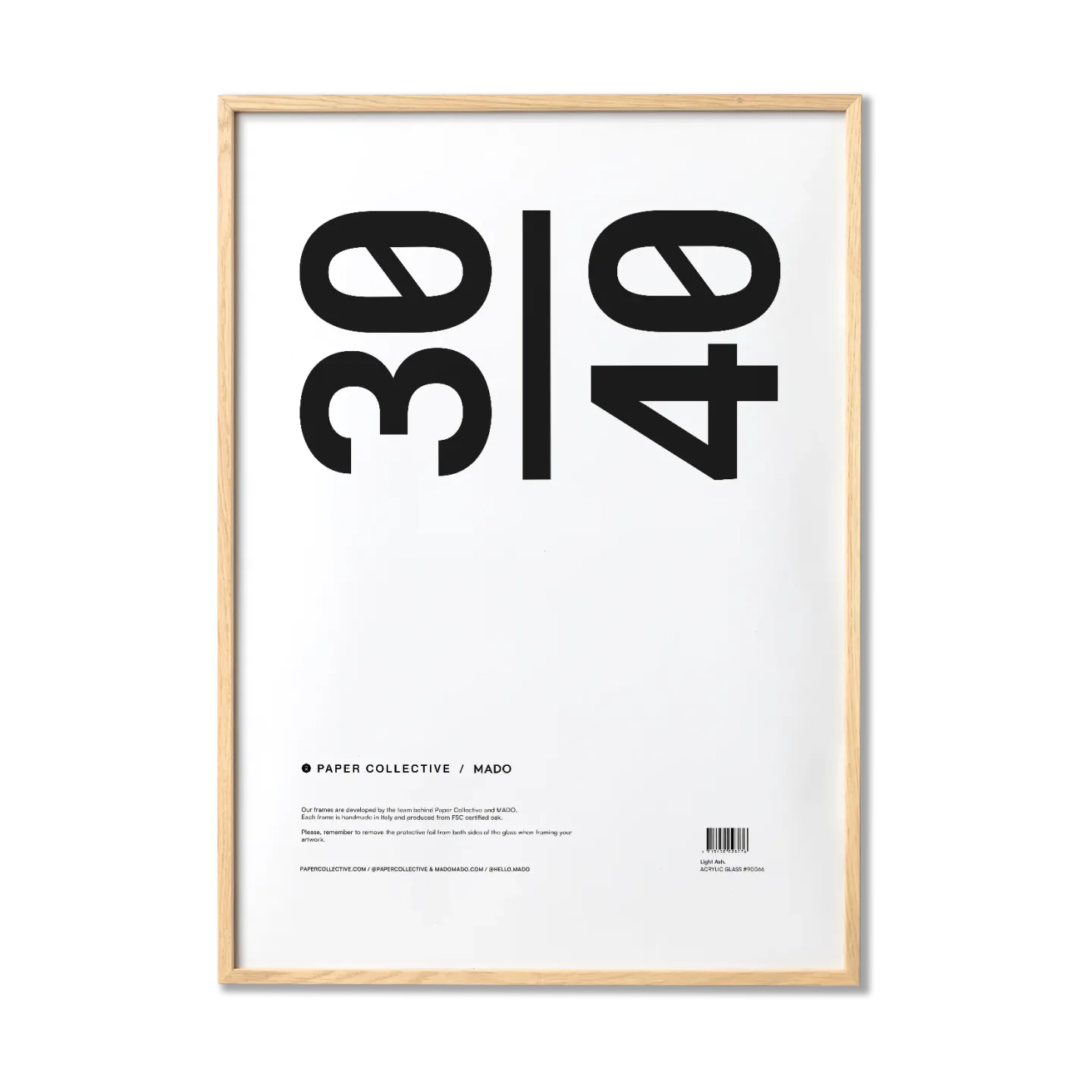 Paper Collective Paper Collective Bilderrahmen Plexiglas-Esche 30x40 cm