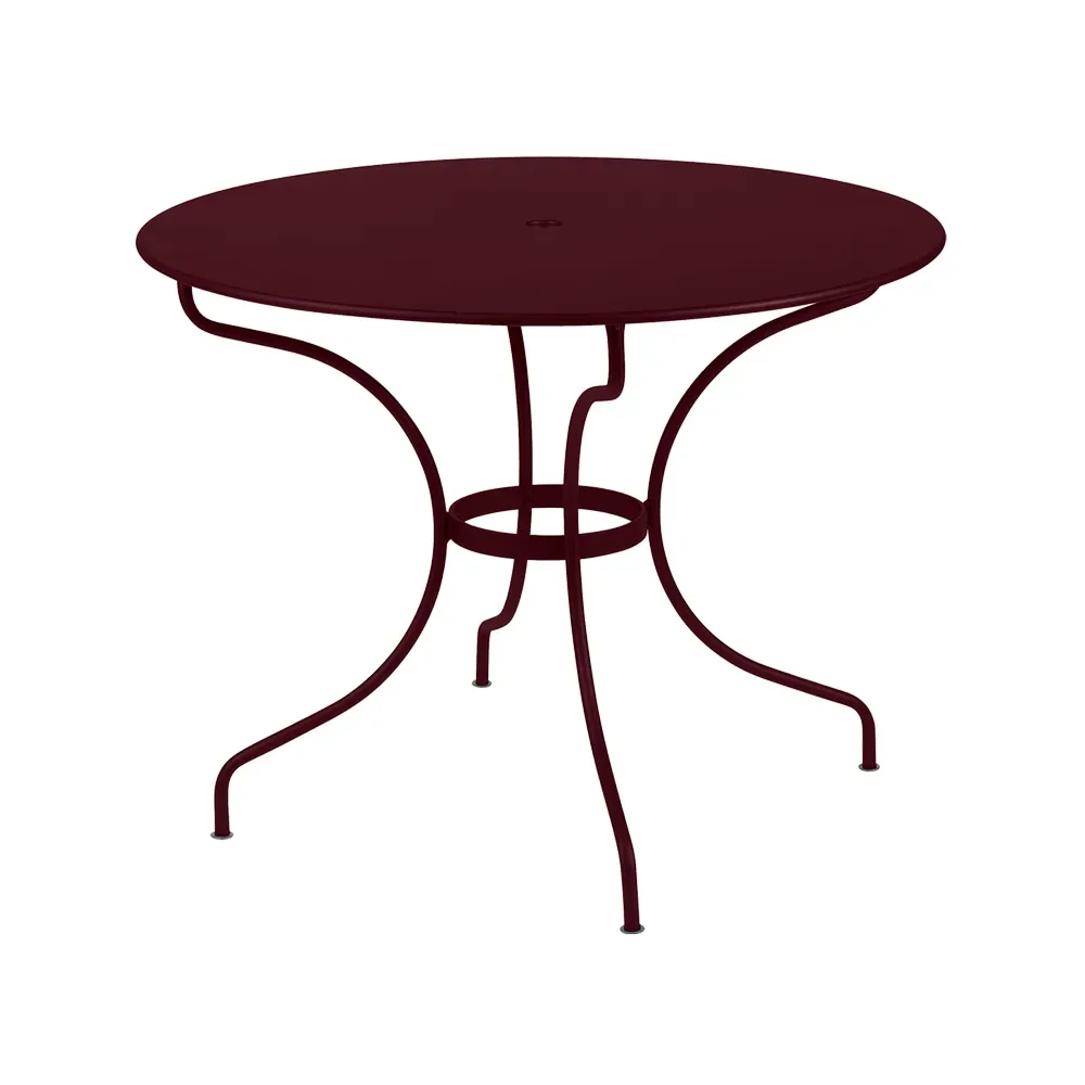 Fermob Opera+ bord Ø96 cm Black cherry (vinröd)