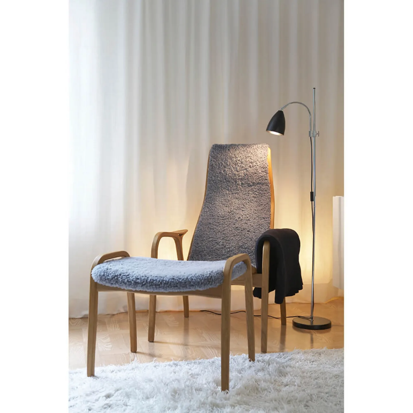 Sway Golvlampa Matt Vit - Belid - Vardagsrum - Metall