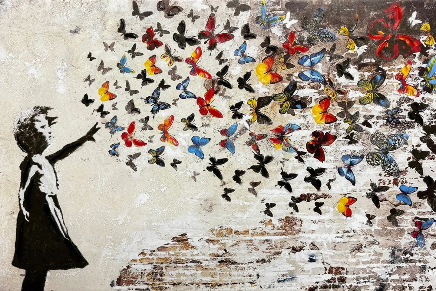 image LAND Gemälde Butterfly Girl | Schubiger Möbel
