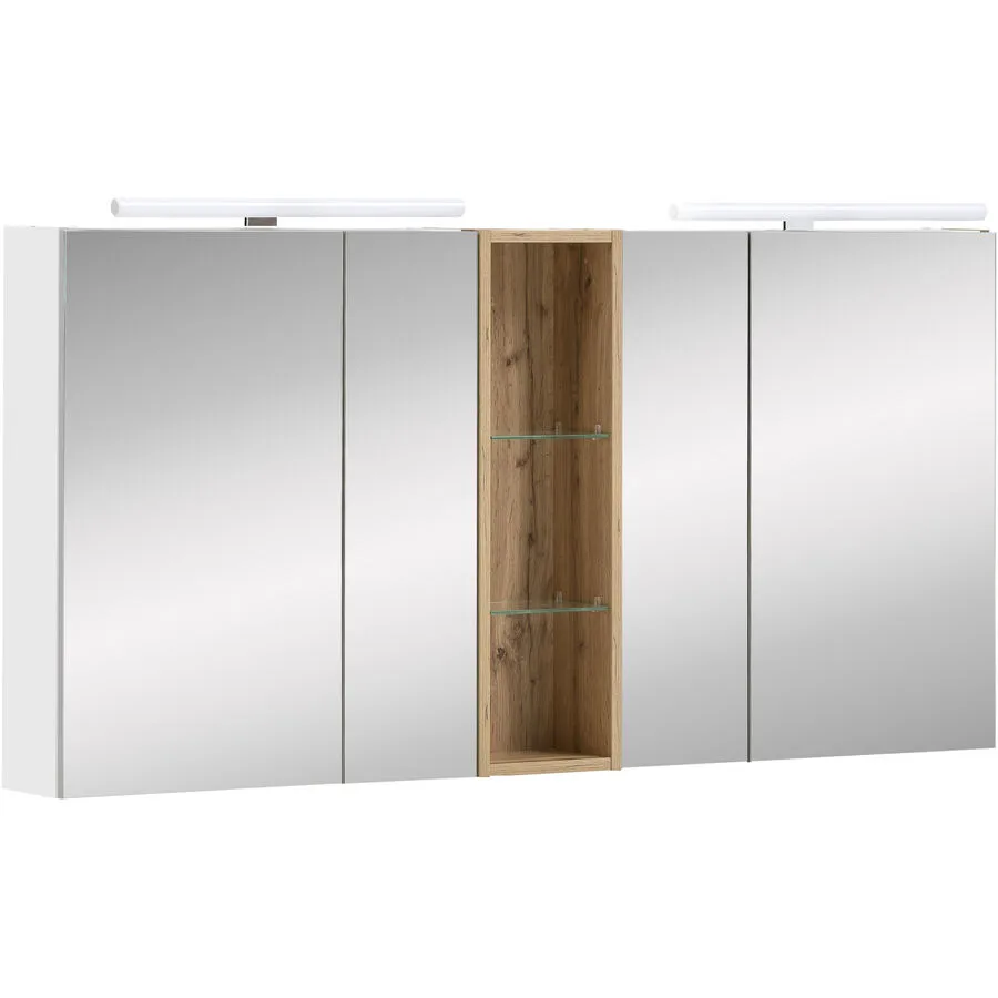 Spiegelschrank Hartwich weiss Holzwerkstoff B 140 T 16 cm