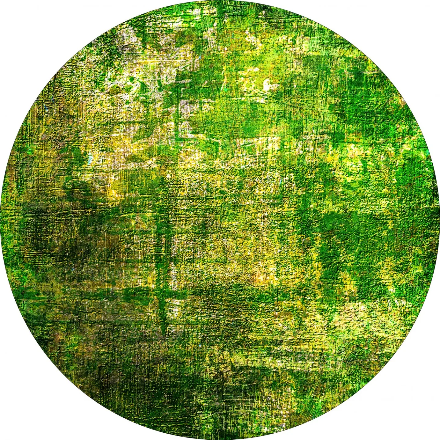 Rundt teppe - Padron (grønn) (Størrelse: Ø 180 cm)