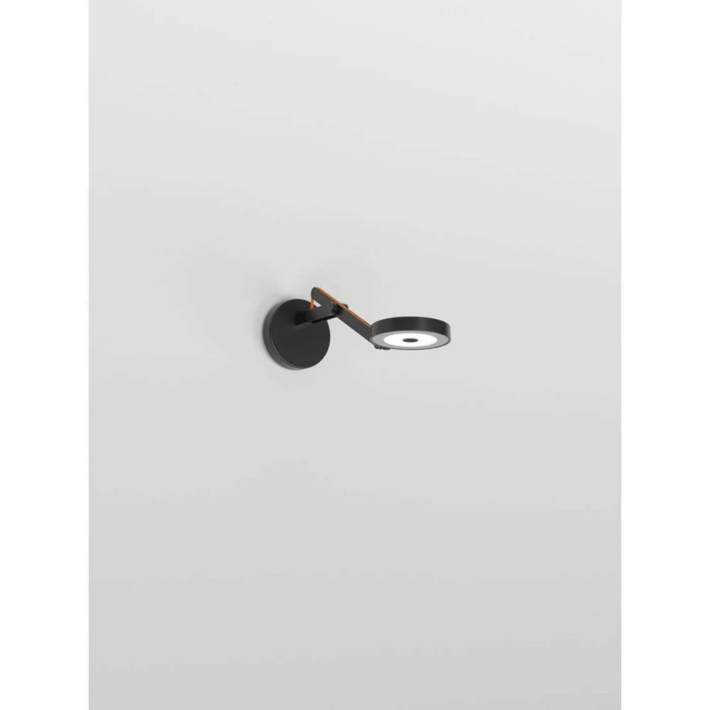 String W0 vegglampe, DTW, matt/svart/oransje - Rotaliana - Stue - Aluminium