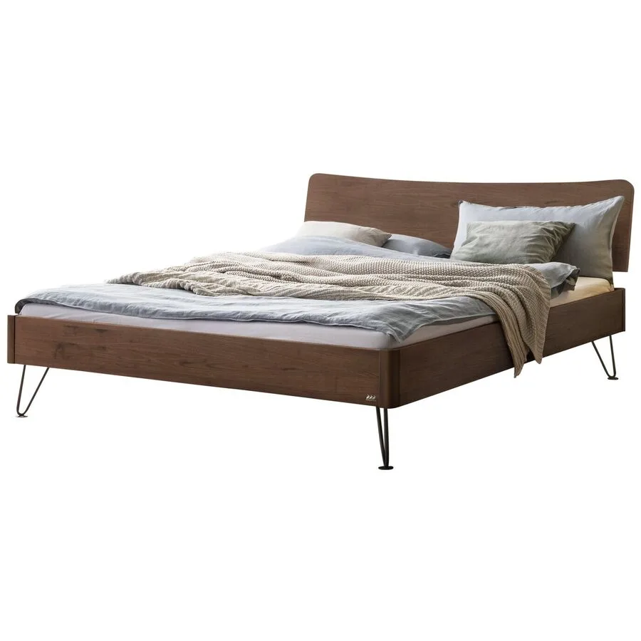 Hasena Bett Castello nussbaum Nussbaum 180 x 200 cm