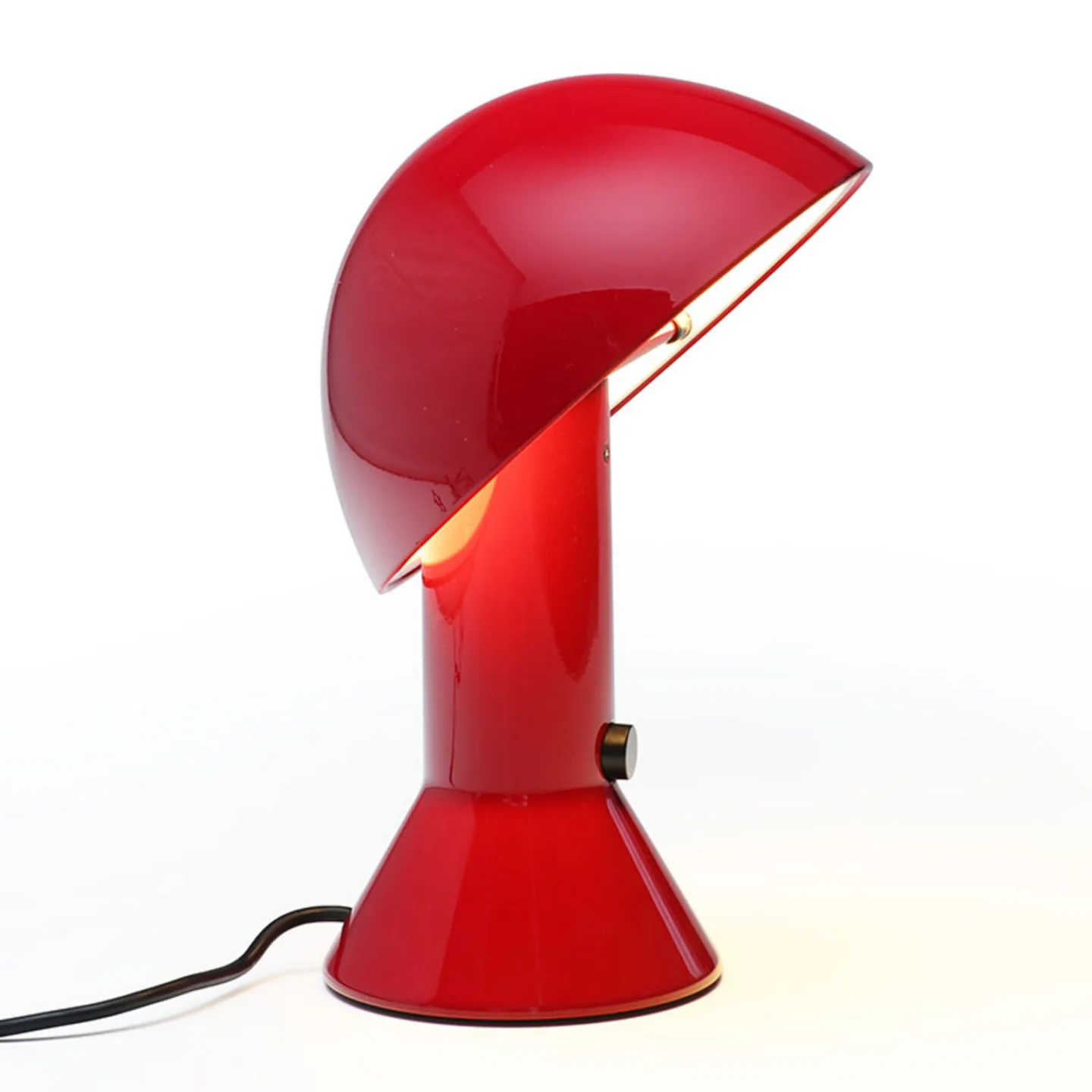 Elmetto Bordslampa Röd - Martinelli Luce Elemtto - Vardagsrum - Design - Plast - Med lampskärm