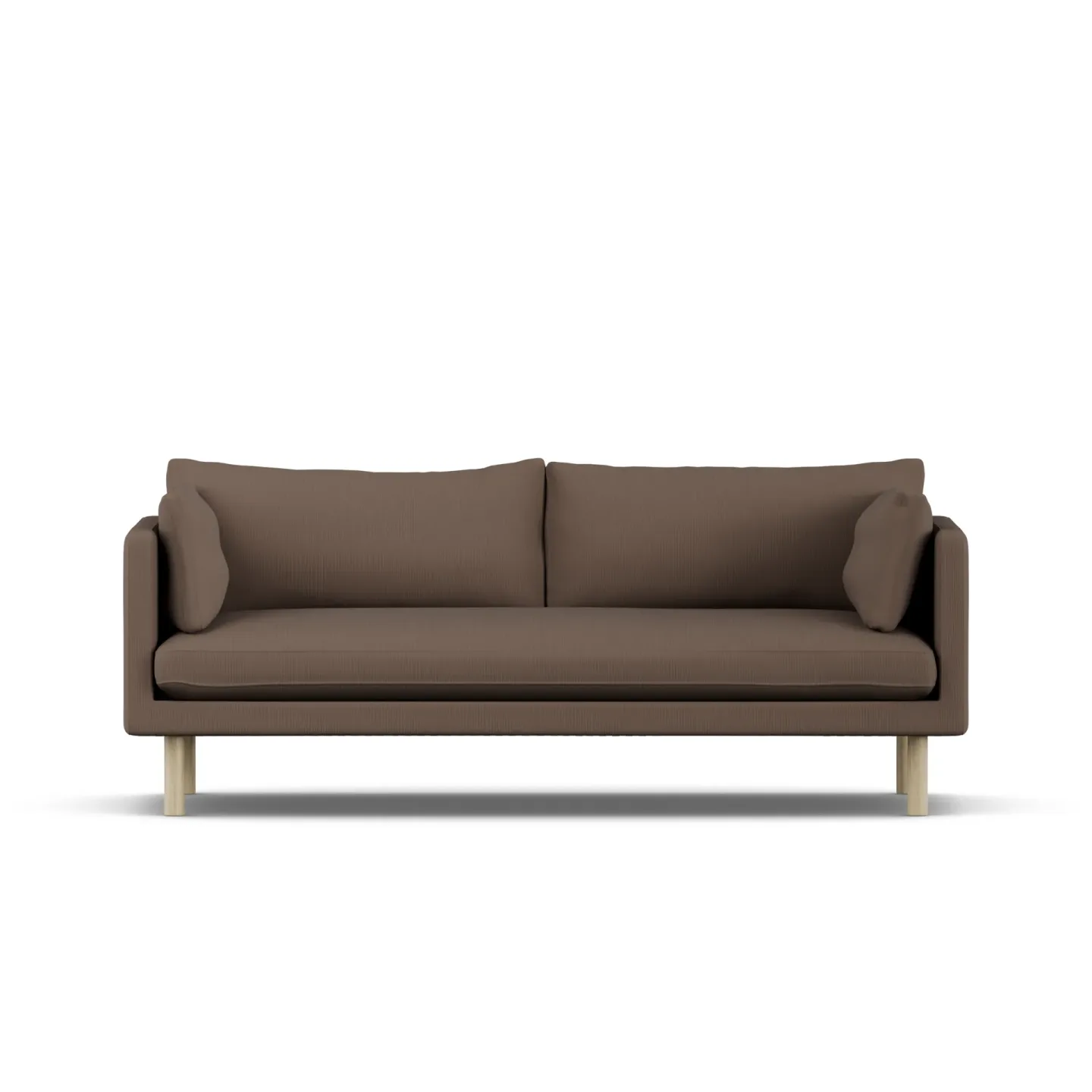 1898 Linnevik Sofa Jump Brown 1955 1955-Eiche weiß geölt, 3-sitzig