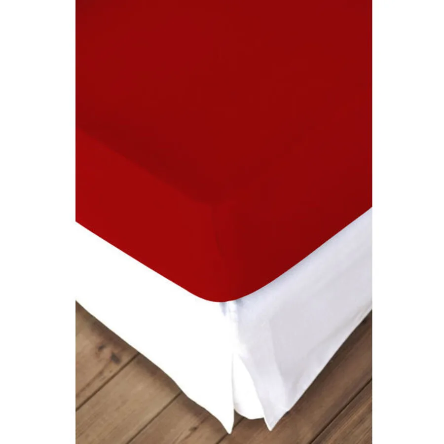 Living Home Fixleintuch Mako Rouge Baumwolle 90 x 200 cm