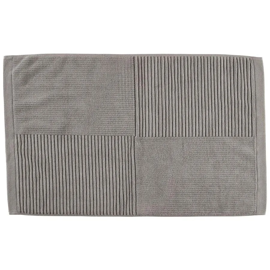 Badteppich Zone Denmark Grau Baumwolle (CO) 80 x 50 x 50 cm Rechteckig