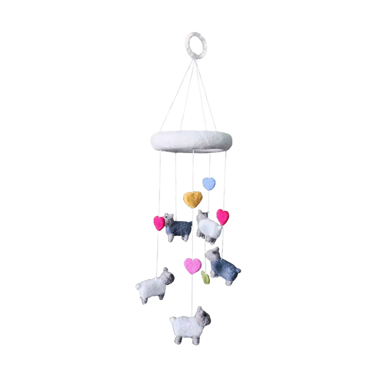 Klippan Yllefabrik Sheep gefilzte Mobile 15x50 cm