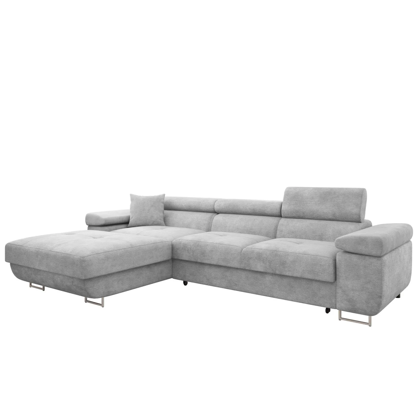 Gabina 3-sits Bäddsoffa med divan - grå