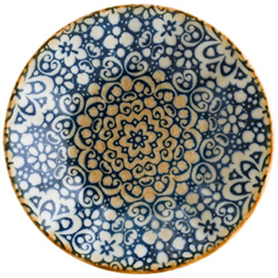 Teller Alhambra braun/blau Porzellan D 11 cm 1 Stk