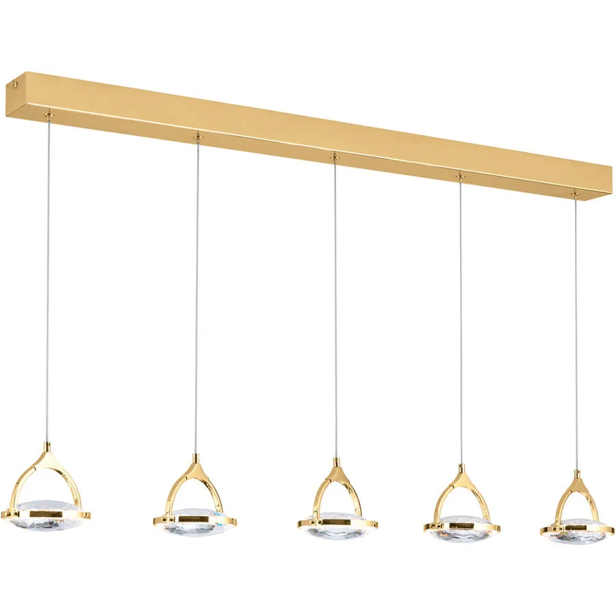 Pendellampe Moon Gold Stahl 12 cm 12 cm - Lichtfarbe: Warmweiss