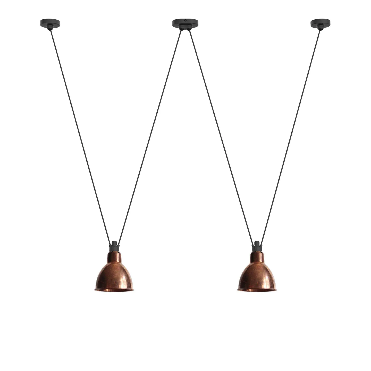 DCWéditions - Les Acrobates De Gras 324 L Round Raw Copper - Pendellampor - Bernard-Albin Gras - Koppar