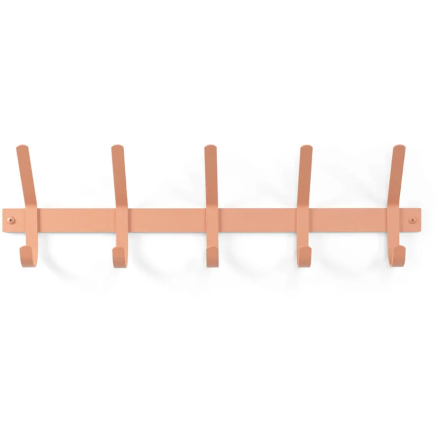 Spinder Design Garderobenleiste Hesta terracotta Stahl H 21 cm 5