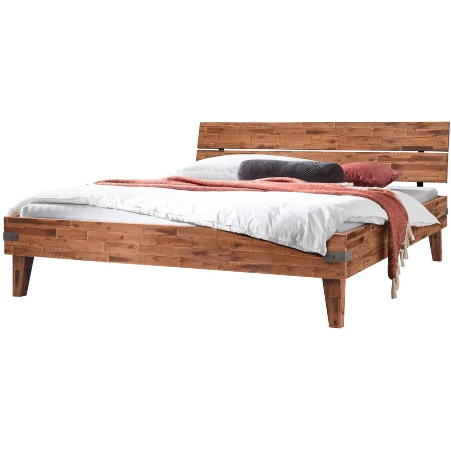 Hasena Bett Therese Natur Akazie Massivholz 90 x 200 cm