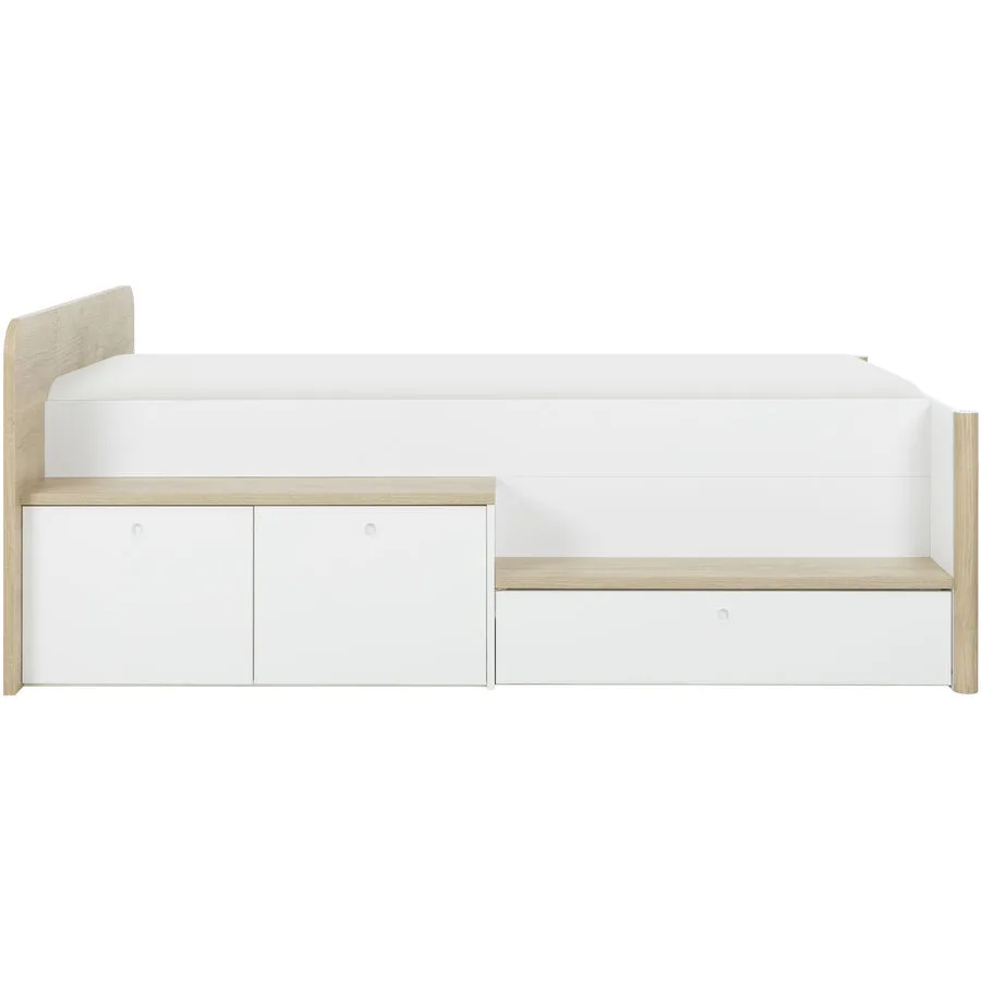 Bett Matis kastanie Holzwerkstoff, Spanplatte 90 x 200 cm