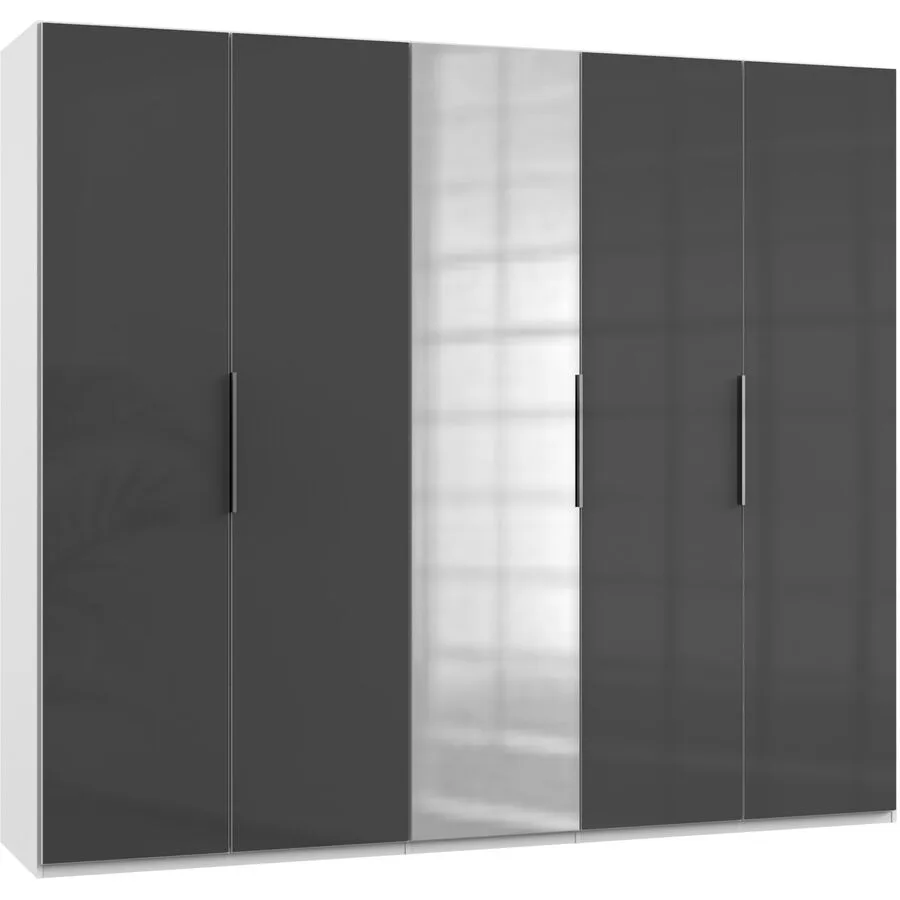 Kleiderschrank Sanko grau Holzwerkstoff B 250 cm