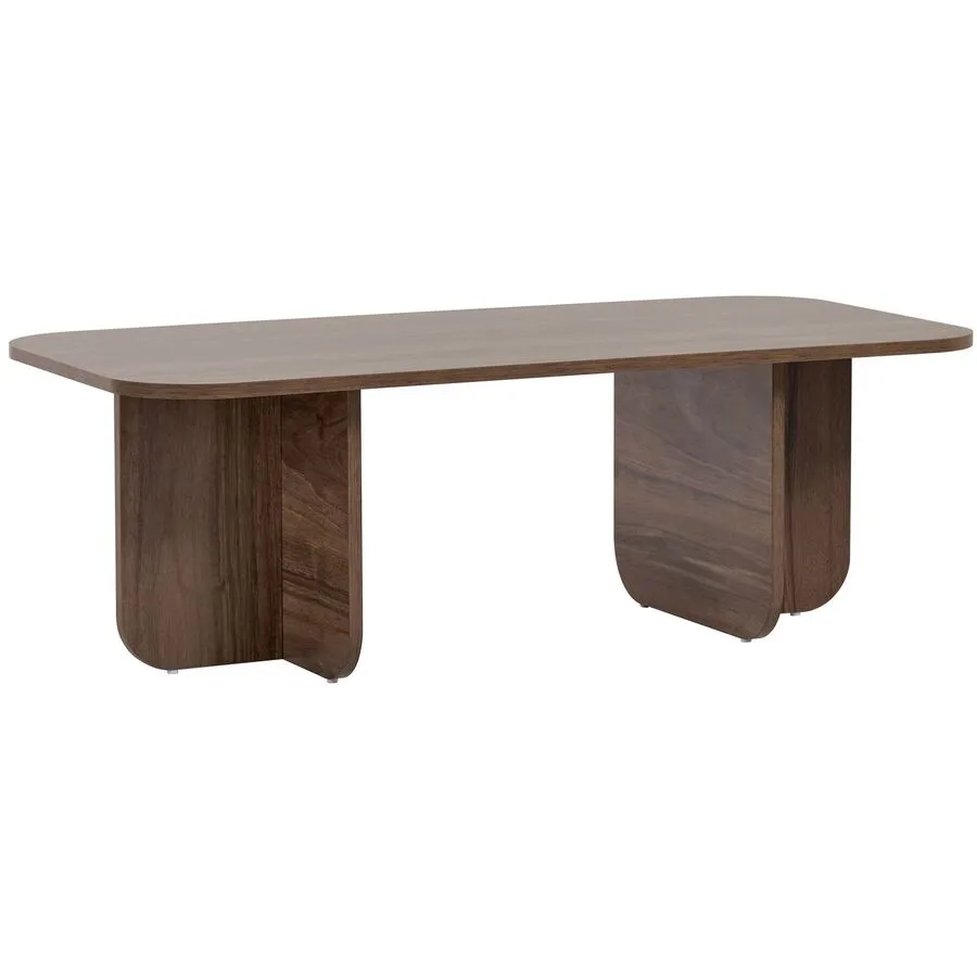 Salontisch Georis Nussbaum 100% Melaminbeschichtete Kiefer B 120 T 60 cm