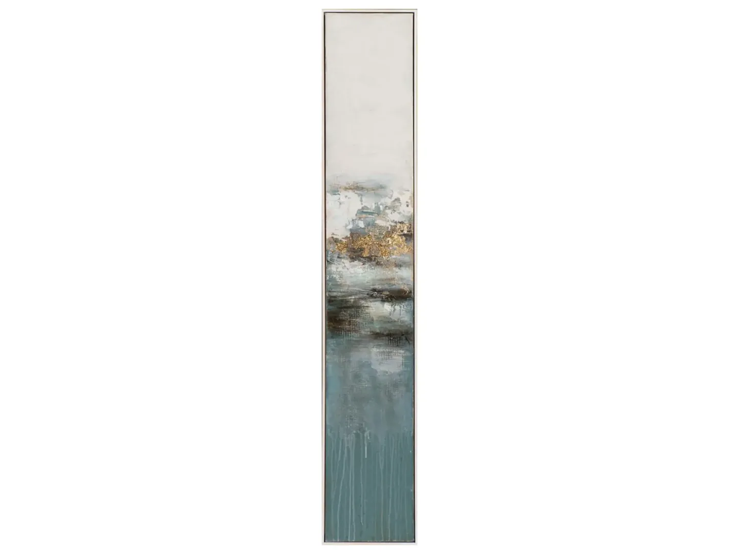 image LAND Bild Slim Abstrakt mit Gold, Rosa und Blau 2 Gelb | Schubiger Möbel