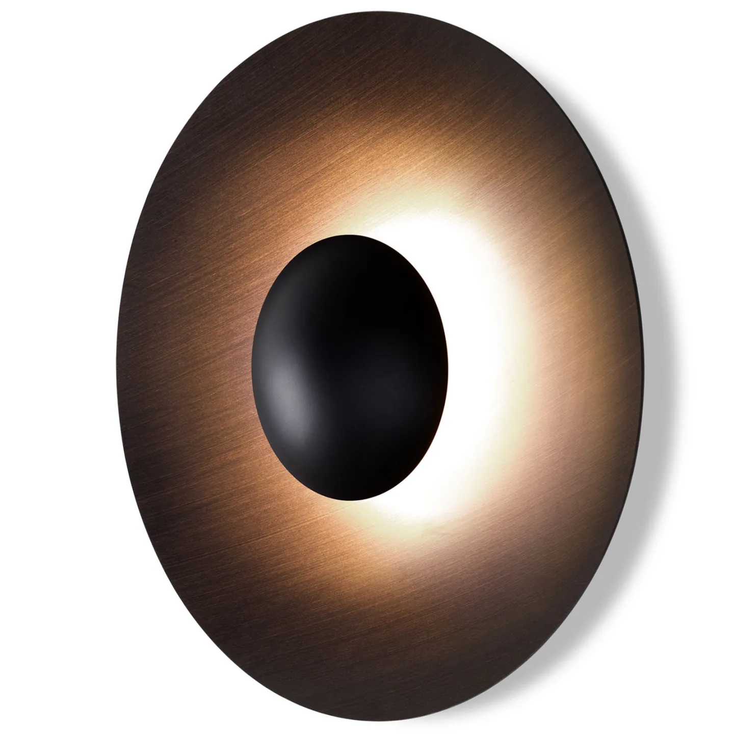 Ginger 42 C Vegglampe Wenge-Wenge - Marset - Stue - Design - Metall - Rund