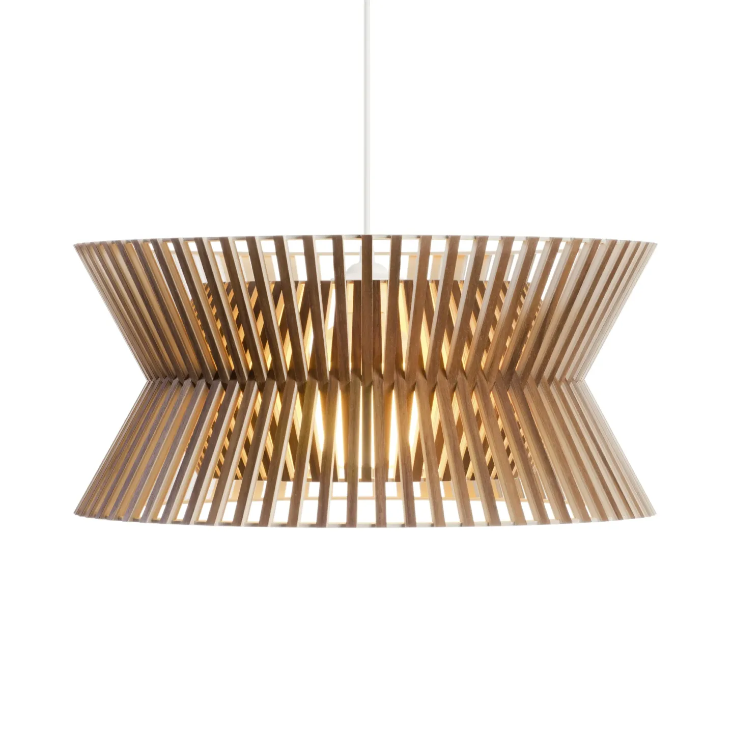Secto Design Kontro 6000, taklampa walnut veneer