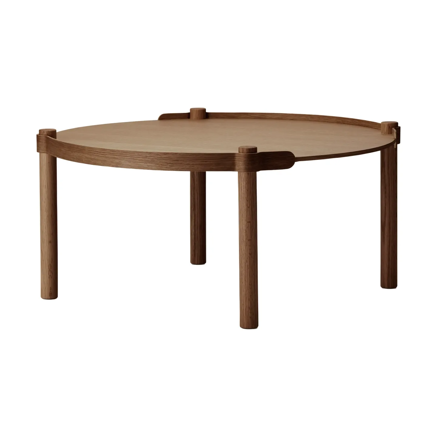 Cooee Design Woody Tisch Ø80cm Dunkel gebeizte Eiche