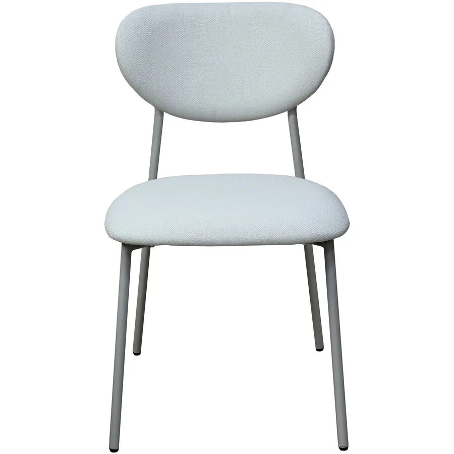 Stuhl Ylia beige 100% Polyester / Metall pulverbeschichtet