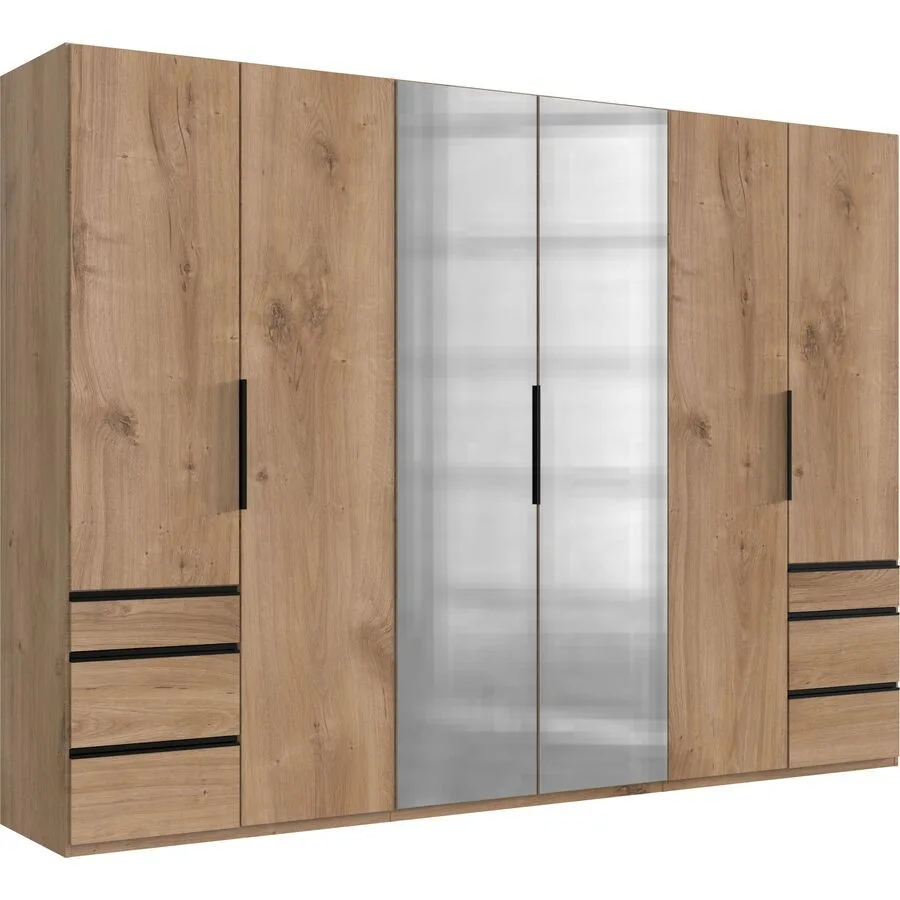 Kleiderschrank Sanko Plankeneiche Holzwerkstoff B 300 cm