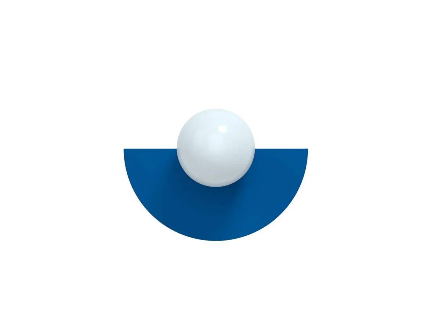 Candy Big Circle 180 S Wandleuchte, blau - Swedish Ninja - Wohnzimmer - Metall