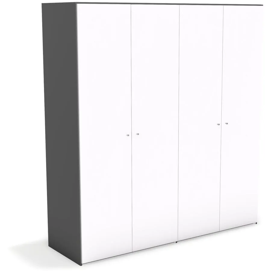Kleiderschrank Window anthrazit Holzwerkstoff B 197 cm - Möbel Konfigurator: Traummöbel individuell zusammenstellen