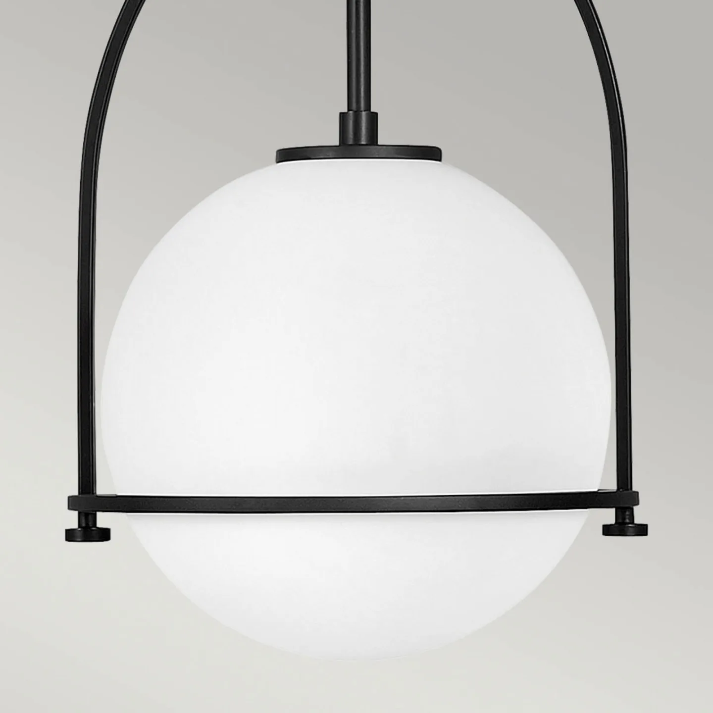 Somerset Hängelampe schwarz 29 cm 1-flg. - Quintiesse - Wohnzimmer - Metall - Einflammig
