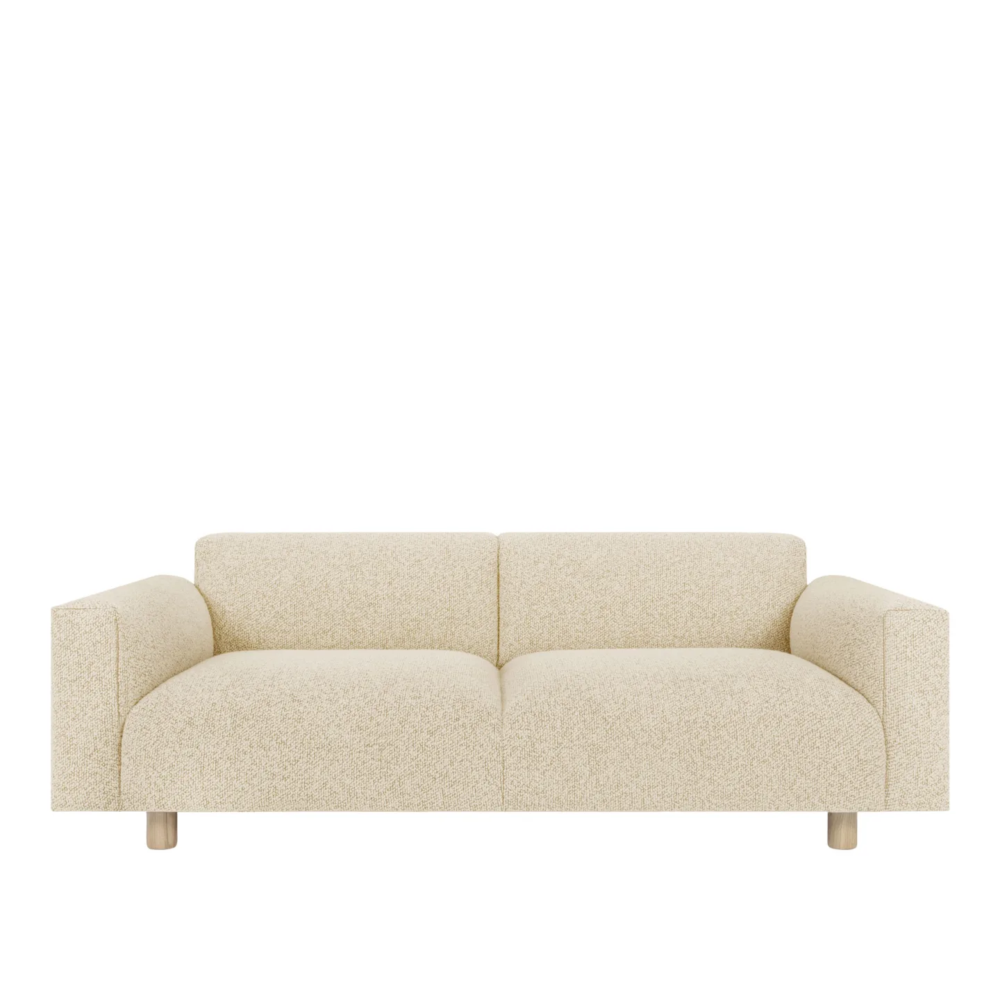 HEM - Koti 2-seater Sofa - Eggshell - Soffor - Form Us With Love,Sabine Marcelis - Beige - Trä/Syntetiskt/Skum/Ull