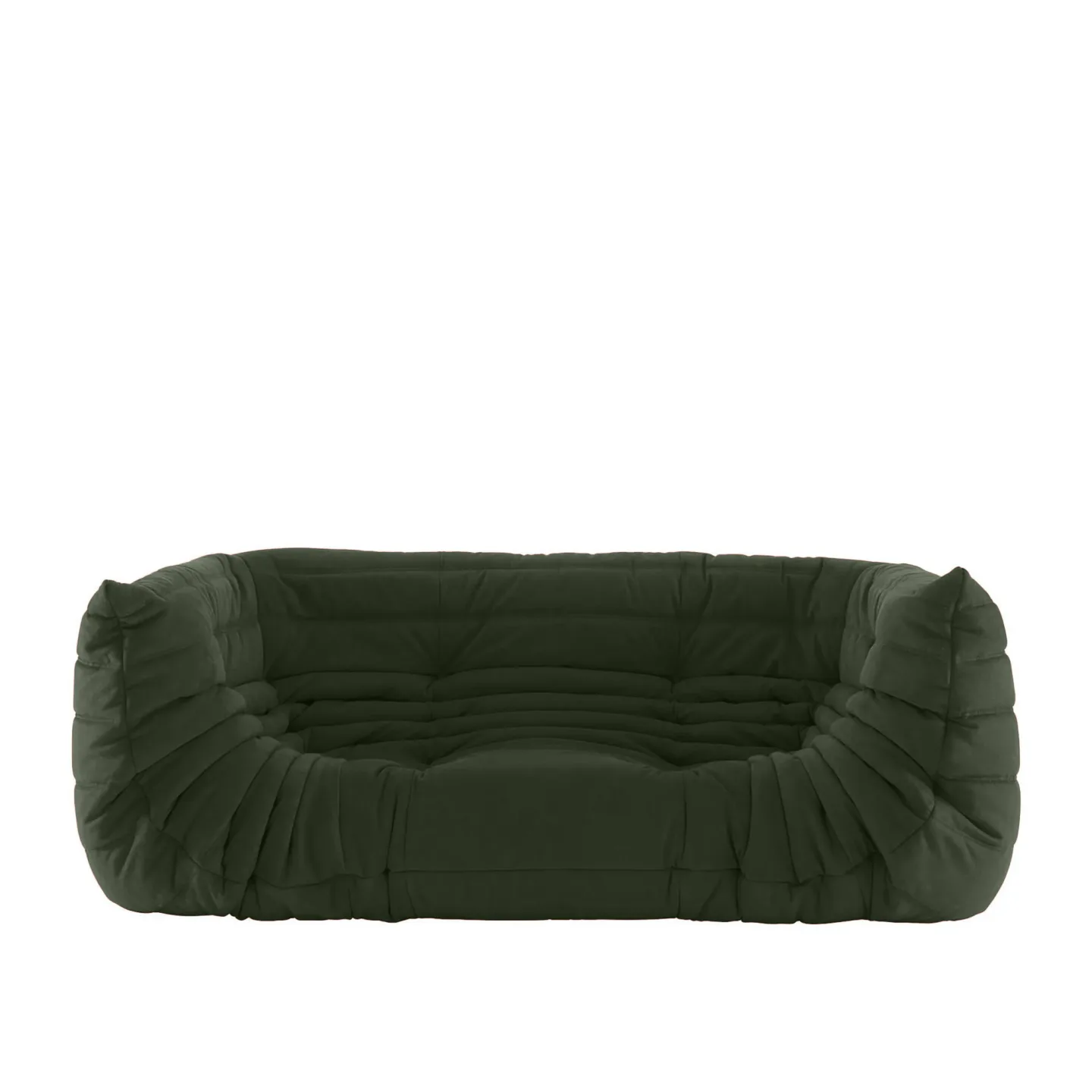 Ligne Roset - Togo Medium Settee, Leather Cat. W, Kyoto Noir 5291 - Soffor - Michel Ducaroy