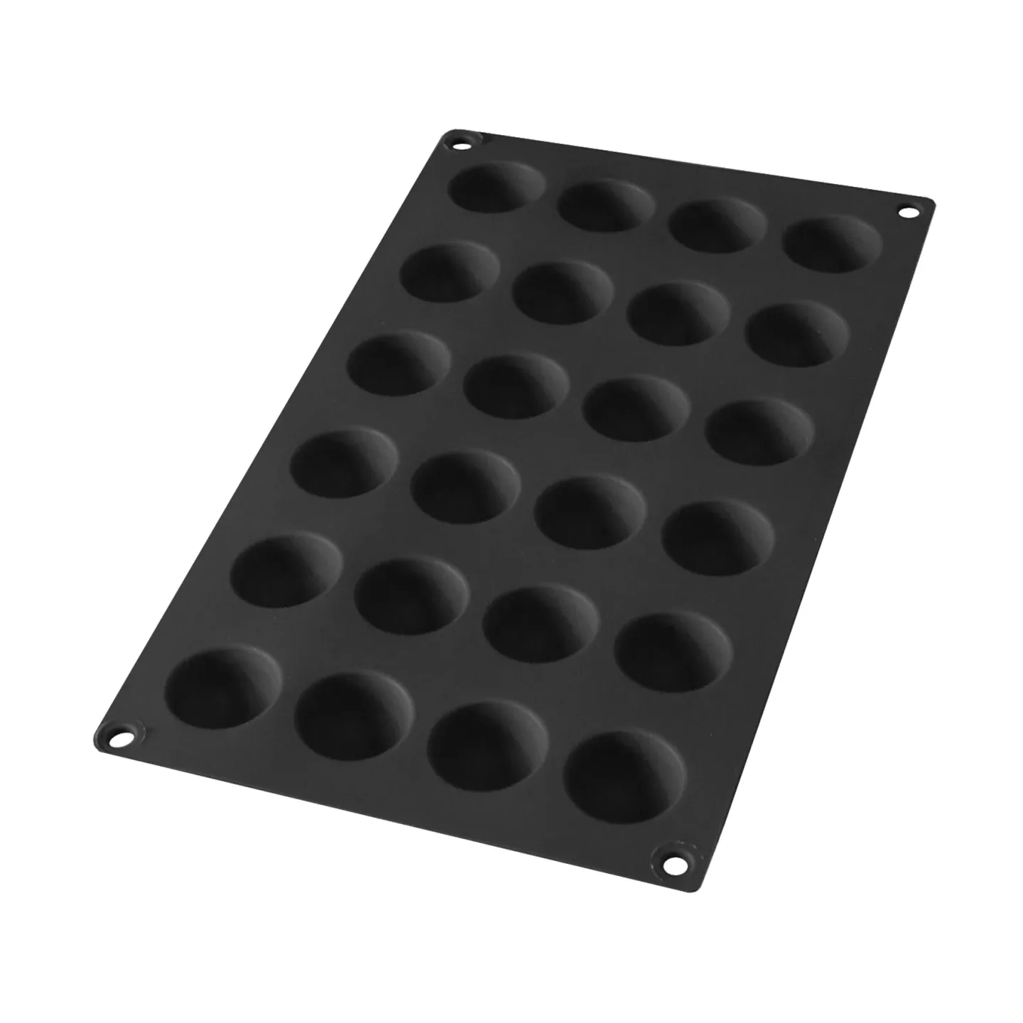 Lékué Lékué Silikonform Halbkugel 24 Stk. Schwarz
