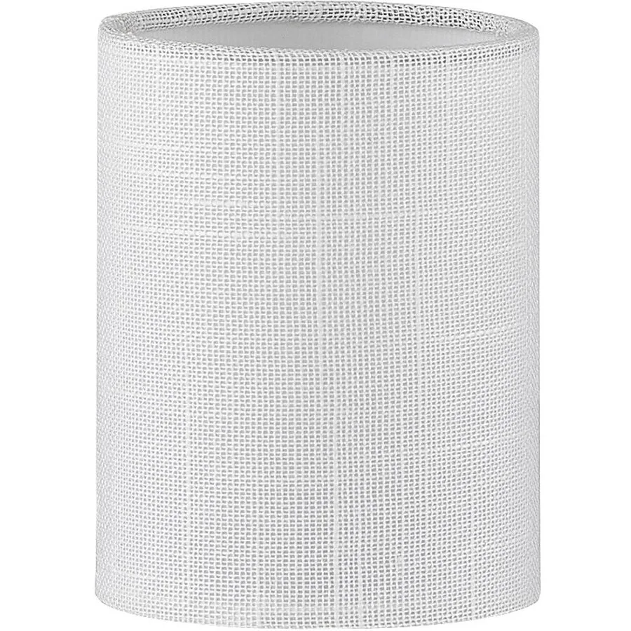 Lampenschirm Nero M6 Weiss Leinen 9 cm 11 cm