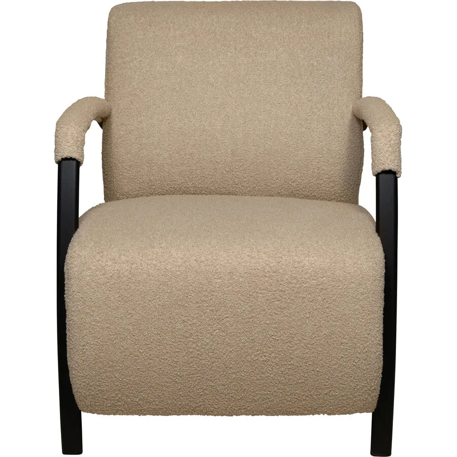 Sessel Amari Sand Polyester Stoff B 63 T 84 H 77 cm