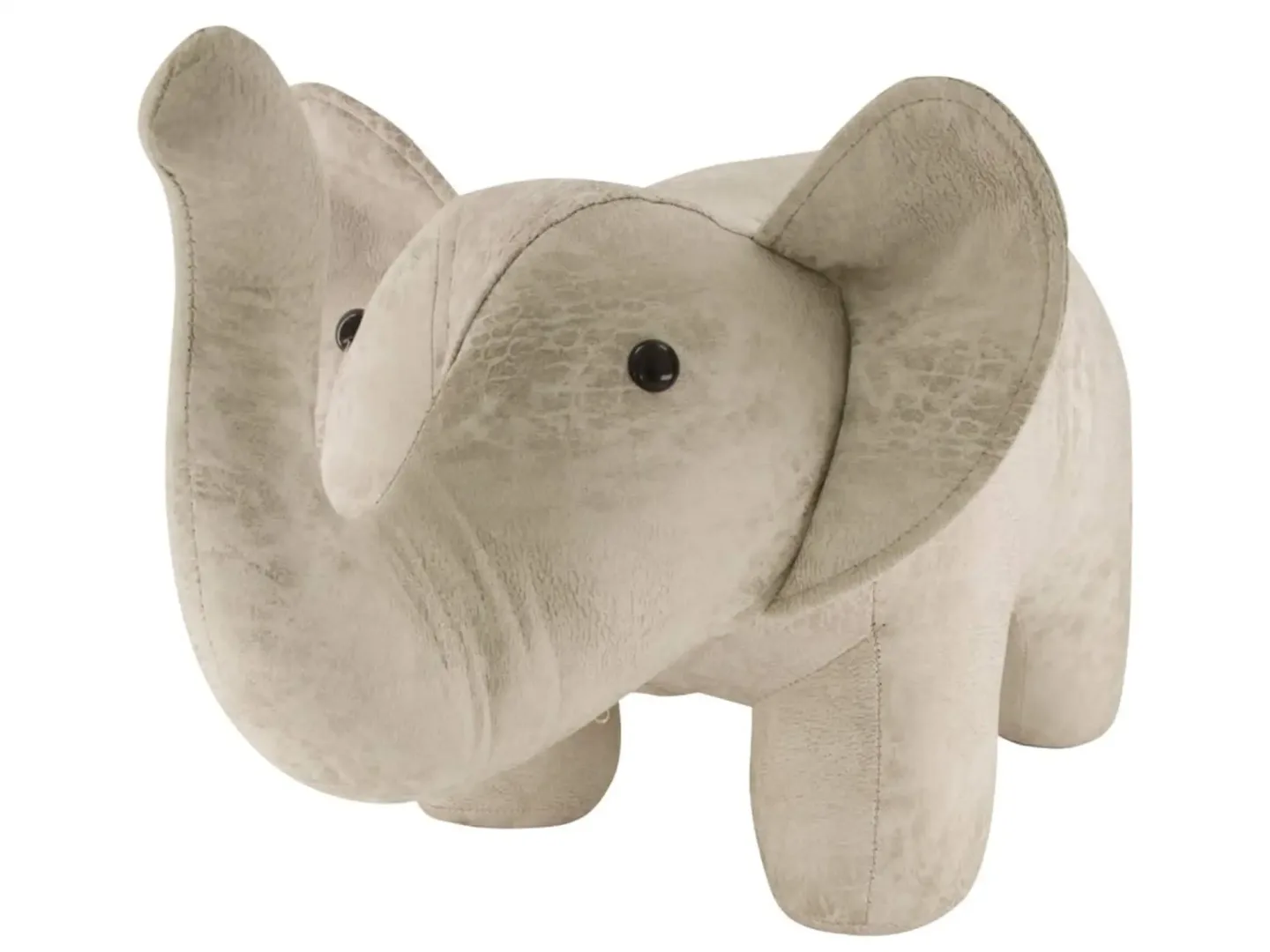 Decofinder Hocker Elefant Hellgrau H: 30 cm | Schubiger Möbel