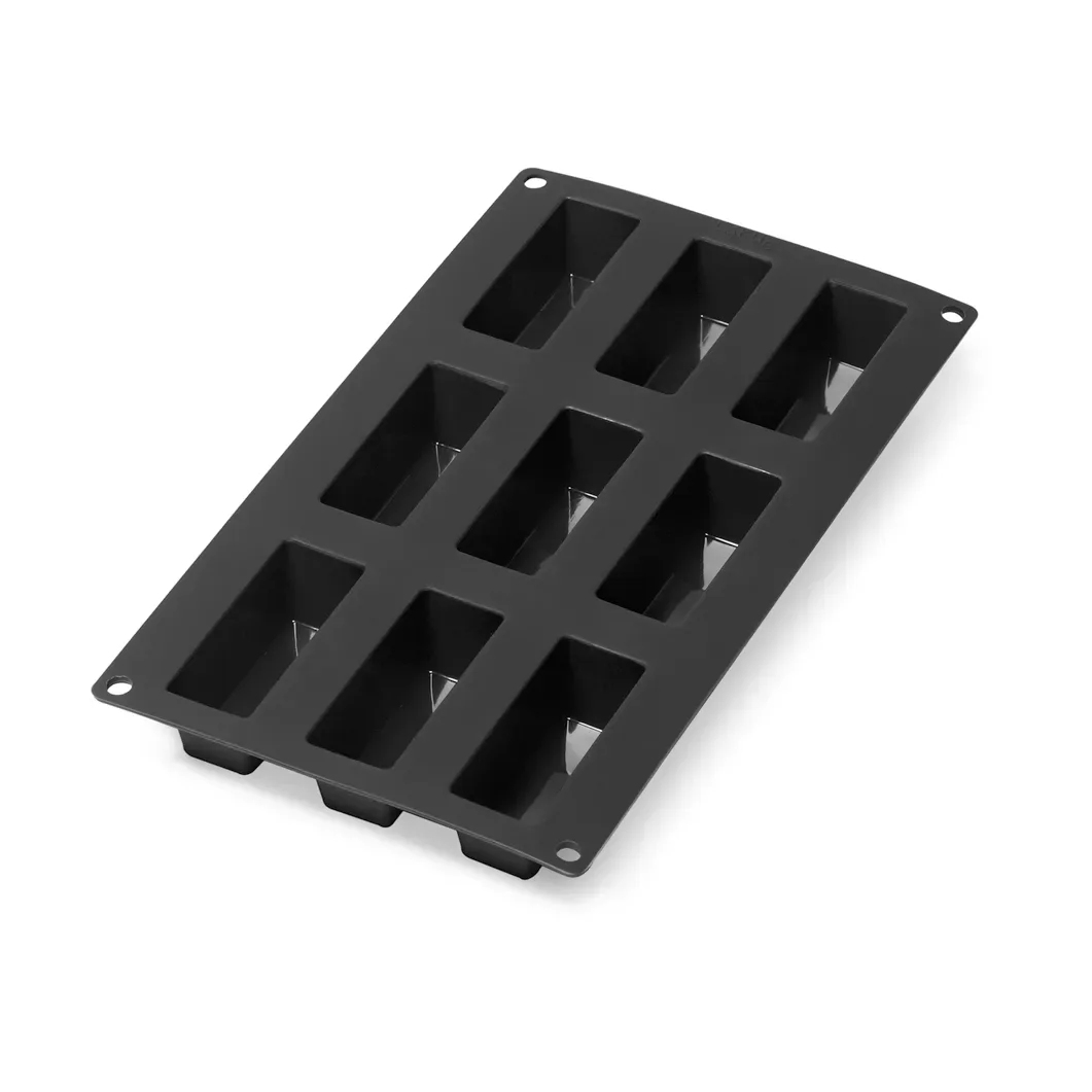 Lékué Lékué Silikonform Minikuchen 9 Stk. Schwarz